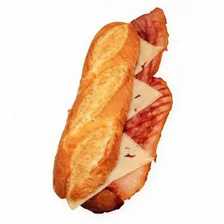 bocadillo de bacon con queso