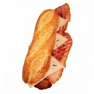 bocadillo de bacon con queso