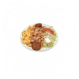 Doner En Plato Combinado Con Arroz De Ternera
