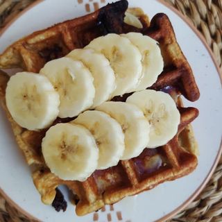 Gofre con nuttella y plátano