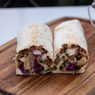 wrap de (no)carne vegetal