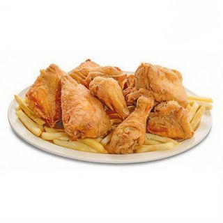 2 Piezas de Pollo con Patatas con Zumo