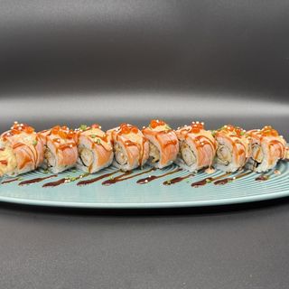 Roll Tataki De Salmón Caramelizado (8 Pzs.)