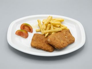 Libritos de lomo con queso y patatas fritas, TOP