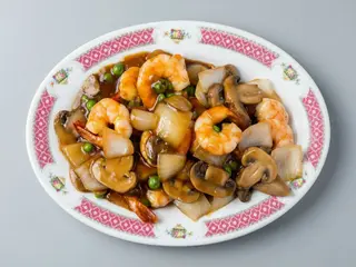 Gambas Con Salsa De Ostras