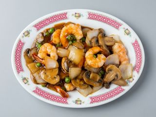 Gambas Con Salsa De Ostras
