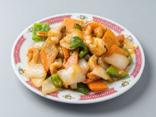 Gambas Con Salsa Satay