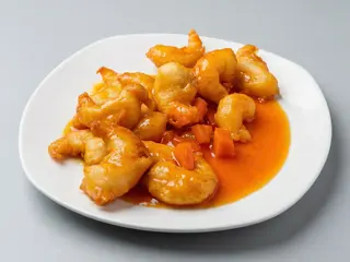 80. Gambas agridulces