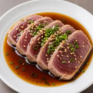 Atún con salsa ponzu