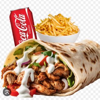 kebab normal de ternera en rollo
