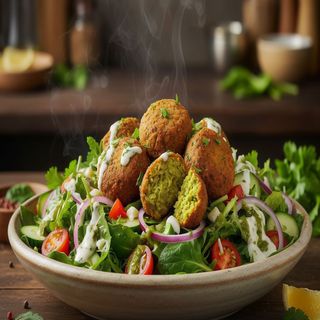Ensalada de falafel (ración)
