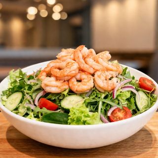Ensalada de gambas