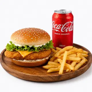 Menú Hamburguesa de Pollo