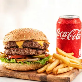 Menú Hamburguesa doble