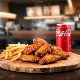 Menú alitas de pollo