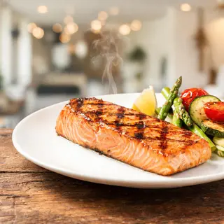 Salmón a la plancha
