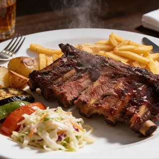 Plato Combinado de Costillas BBQ