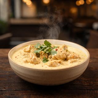 Curry de Pollo en salsa de Nata y Coco