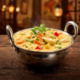 Curry de Verduras en Salsa de Coco y Nata
