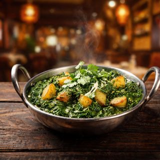 Curry de Saag Aloo (Espinacas con Patatatas)