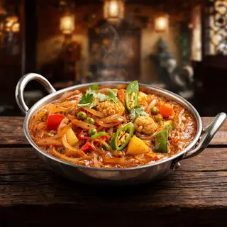 Curry de Veg Dopiaza (Verduras con Cebolla)