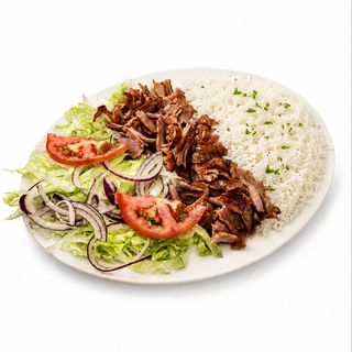 Plato Döner Kebab Pollo Con Arroz