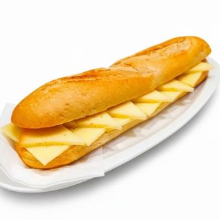 Baguette con queso manchego