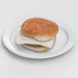 Hamburguesa Amb Ceba i Formatge