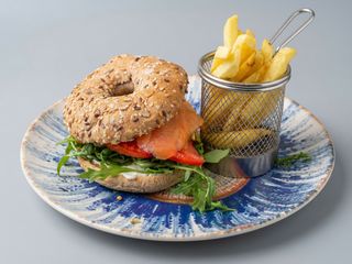 Bagel De Salmón Ahumado