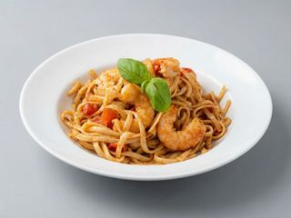 Pasta Al Ajo Y Langostinos