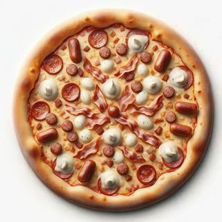 Pizza de frankfurt (33 cm.)