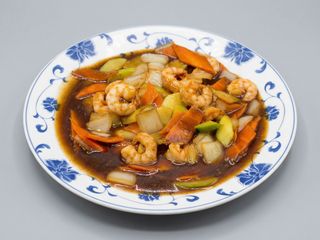 #50A. Gambas Con Salsa De Satay