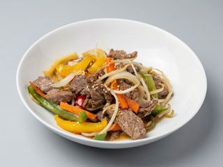 ternera con verduras