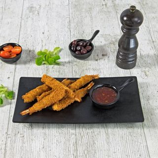 Langostinos crujientes con sweet chilli