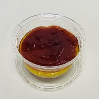 Tarta de queso con mermelada de fresa