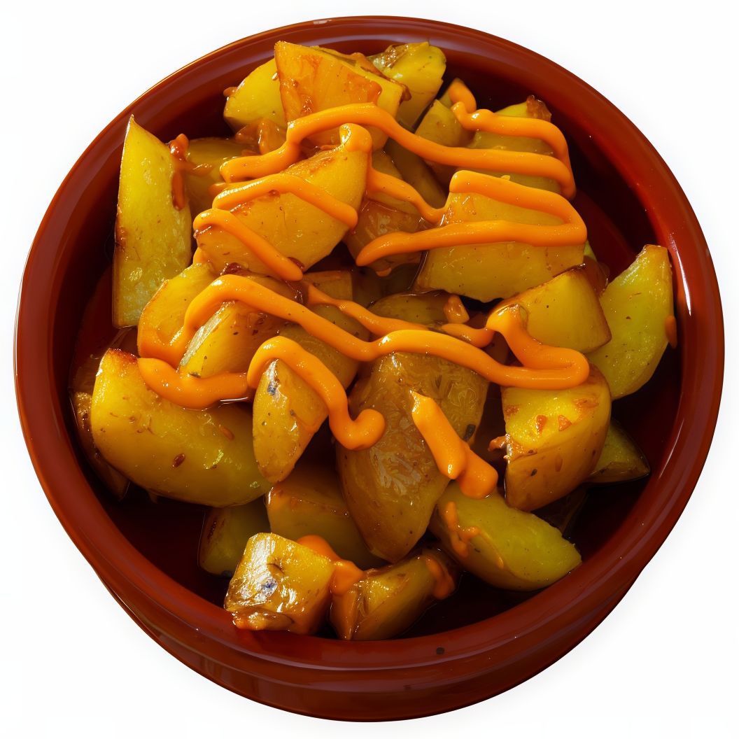 ración de patatas bravas