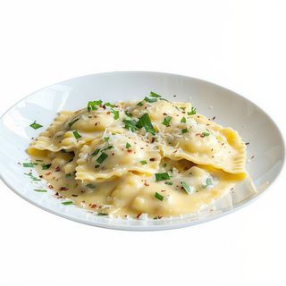 Raviolis Carbonara