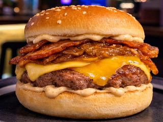 Double Cheese Bacon. New!