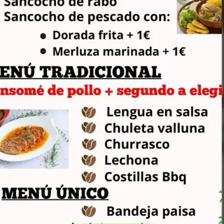 MENU FIN DE SEMANA