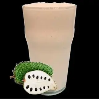 Zumo Natural de Guanábana en Leche