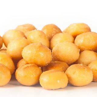Nuez de macadamia frita casera