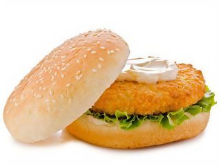 Hamburguesa Pollo Crujiente + Lechuga + Mayonesa