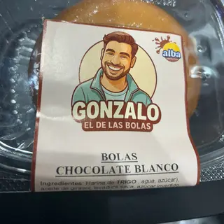 BOLAS D GONZALO SABOR RELLENO DE CHOCOLATE BLANCO