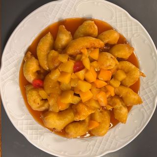 Gambas agridulce