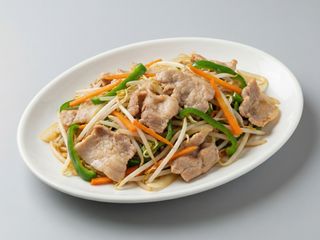 Cerdo con verduras