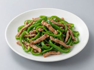 Ternera con pimiento verde