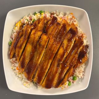 Arroz frito delicia Tempura