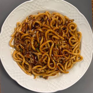 Yaki udon con teriyaki