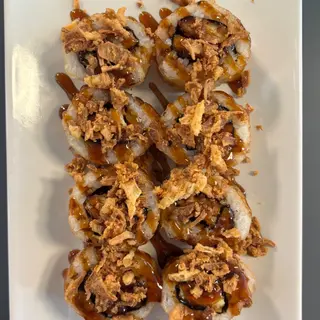 Crispy salmon roll