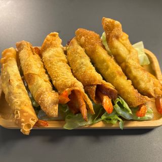 Wanton langostino y lomo a la plancha 6ud